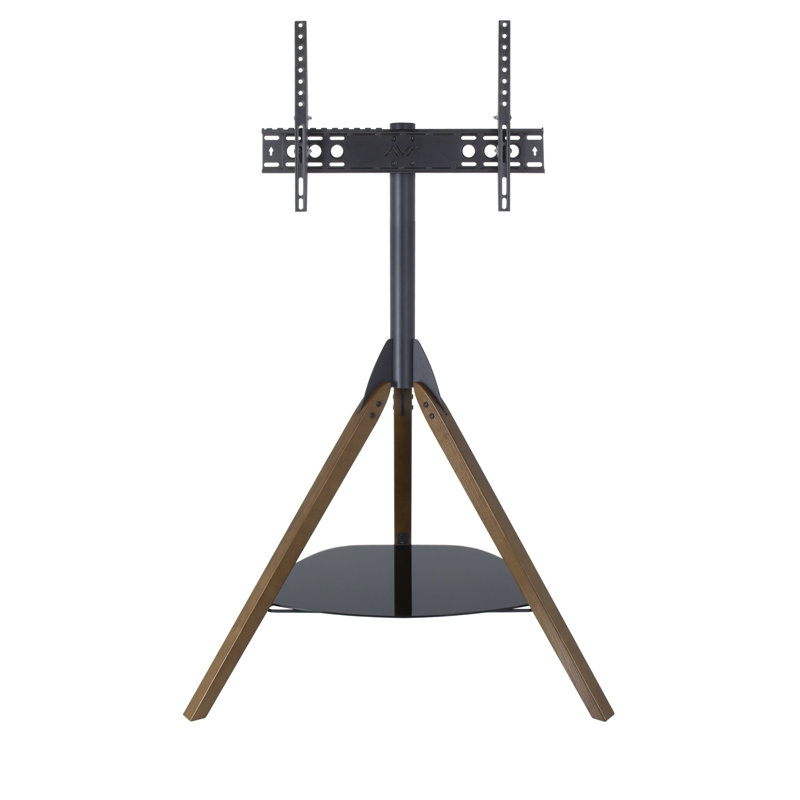 Sefrou Tripod TV Stand for TVs up to 70", Dark Brown