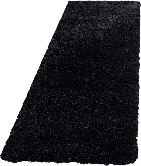 Tapis noir tissé à plat à la main Angeliya, Tapis de couloir 2 pi 3 po x 11 pi