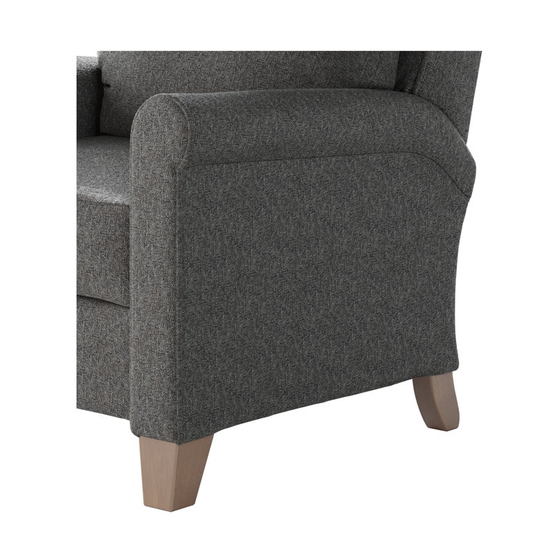 Pep Talk 2-Way Hi-Leg Recliner, Light Gray Polyester