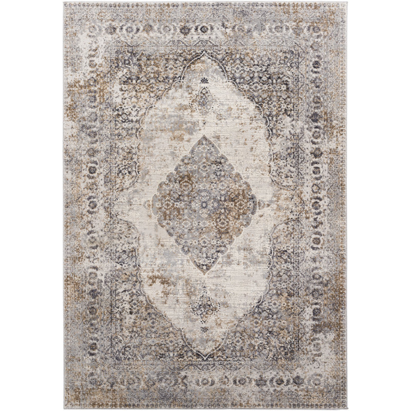 Burkittsville Oriental Indoor Rug, Rectangle 5'3" x 7'