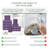 Willow 24 Pieces Towel Set – 100% Combed Cotton, Premium Quality 630 GSM, Purple, Ultra-Soft & Highly Absorbent (6 Bath, 6 Hand, 12 Wash Towels set)-50988548-50988667