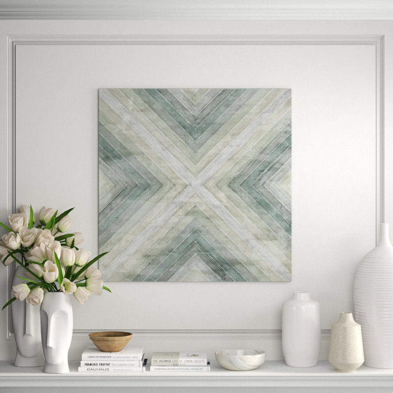 Concentration Of Green IV Print by Guseul Park, Glass Coat, 47" H x 47" W x 1.5" D