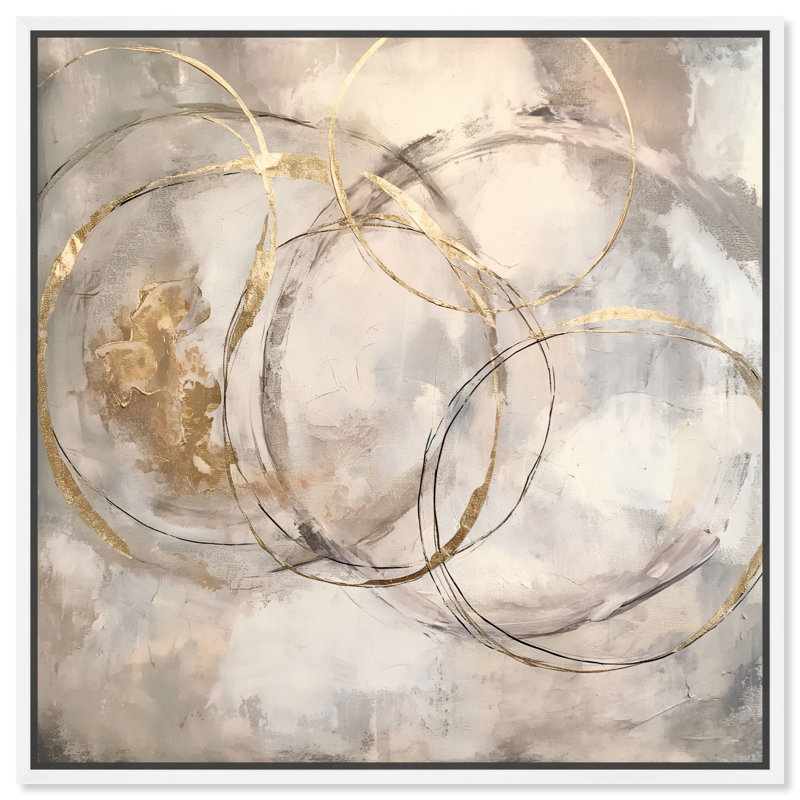 «Dune Impressions III», art abstrait sur pierre par Art Remedy, Cadre blanc, H 25 po x l 25 po