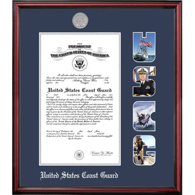 Coast Guard Certificate Petite Picture Frame