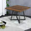 Table de salle à manger en bois de qualité supérieure, en MDF robuste et en acier, style rustique pour la cuisine