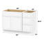 Base de meuble-lavabo simple 54 po seulement-96921372