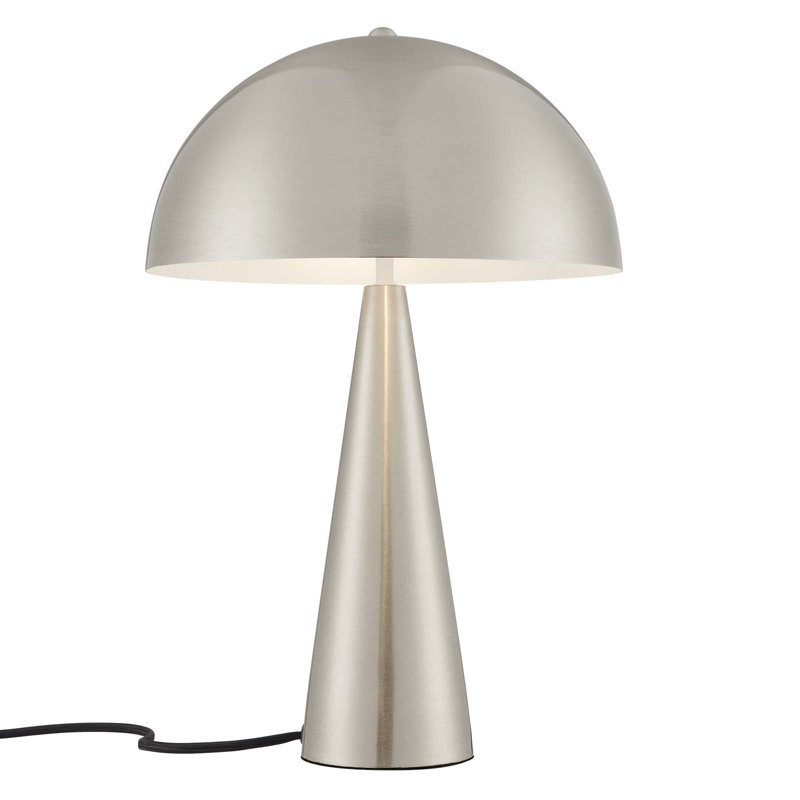Modway Selena Metal Table Lamp, Satin Nickel