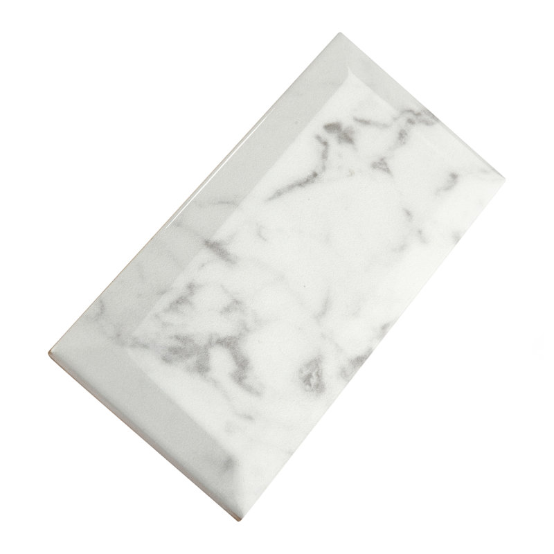 Classico Carrara 3" x 6" Ceramic Stone Look Subway Tile