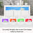 High Gloss White Sideboard Display Cabinet With LED Lights, 3-Door Wood Buffet Cupboard Storage Unit With Remote Control
