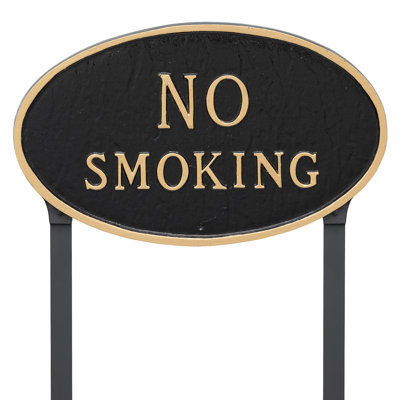 No Smoking Statement Garden Sign