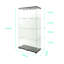 Vitrine en verre trempé noir, armoire à vin et rangement avec lumières Pat et serrure de porte-130143189