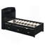 Lit plateforme simple en bois avec lit gigogne, tête de lit et tiroirs-1330716622-1330716609