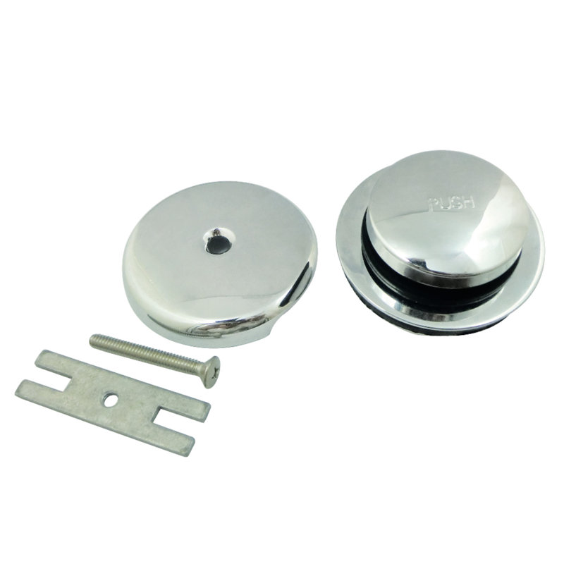 Kingston Brass Trimscape Zinc Alloy Alloy Toe Touch Tub Drain Conversion Kit, Polished Brass