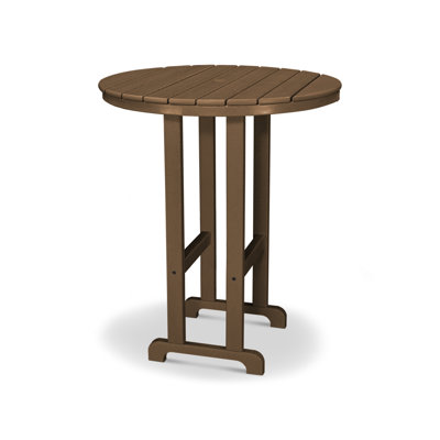 POLYWOOD Captain 2 - Person Patio Dining Set with Round Table , Cushions Included