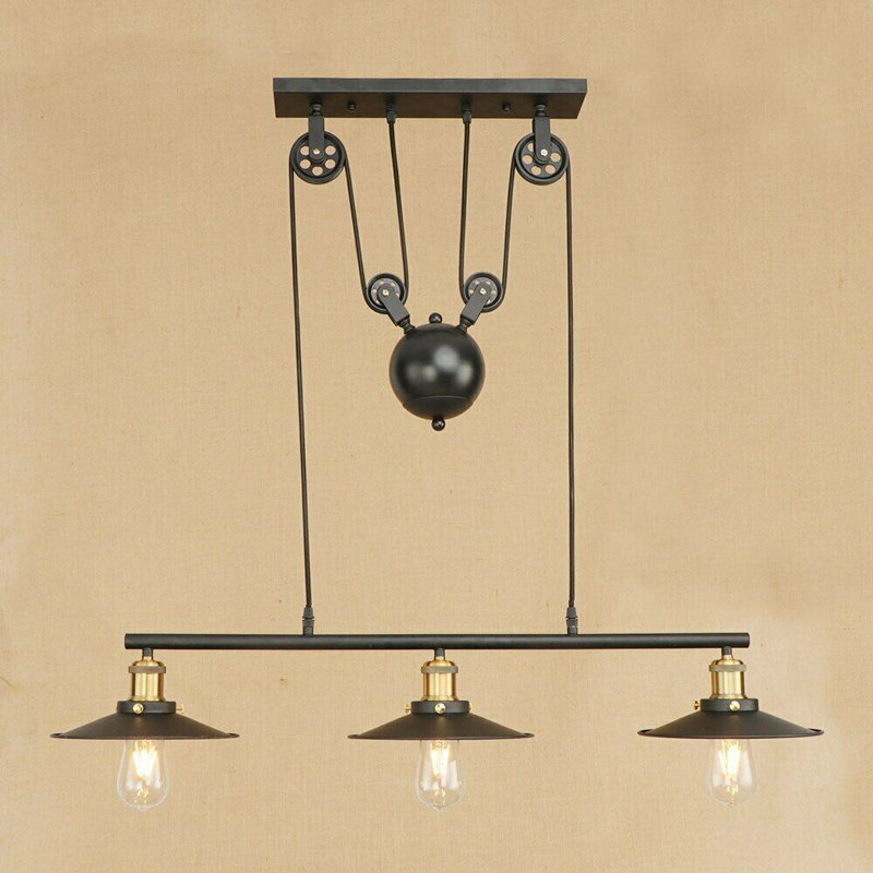 Anila 3 - Light Kitchen Island Pendant, Yellow Brass