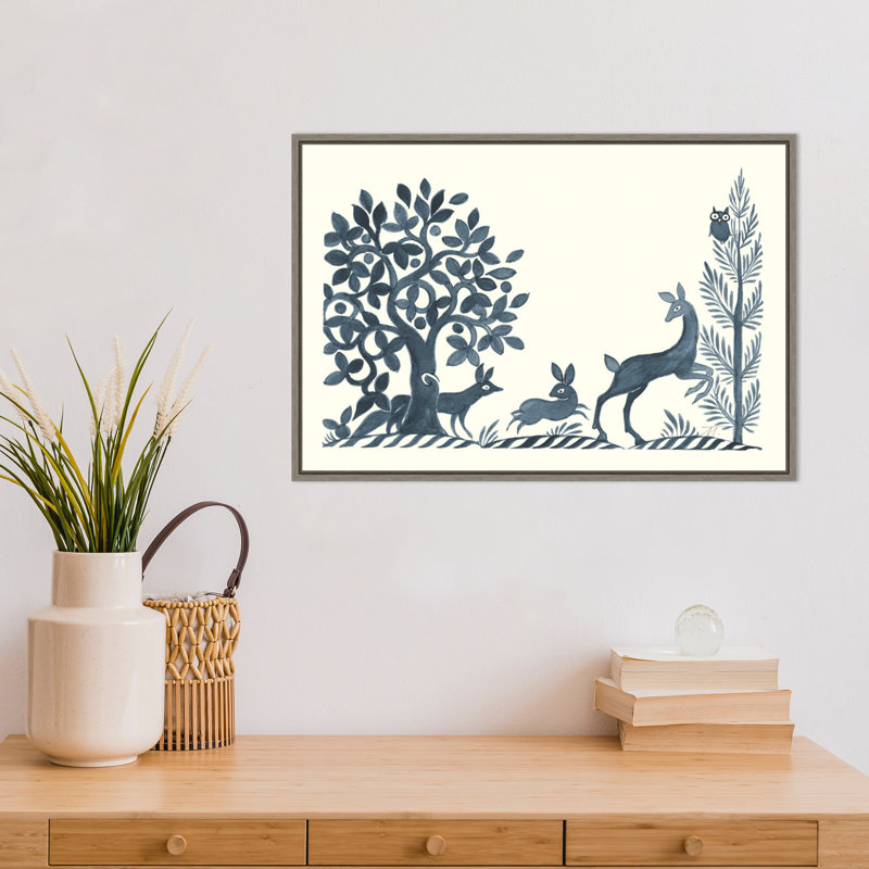 " Forest Life VIII " by Miranda Thomas, Graywash Framed