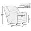 Fauteuil inclinable berçant de 47 po avec chaleur et massage Hufnagel-70674162