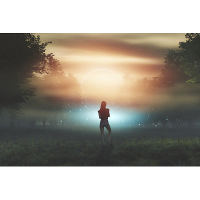 Woman Leaving In Fantasy by Gremlin - Wrapped Canvas Print