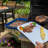 Tovolo Prep & Serve Large Marinade Tray Set With White Tray And Stratus Blue Base - Large