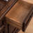 Dark-brown Solid Wood Shoe Storage Bench