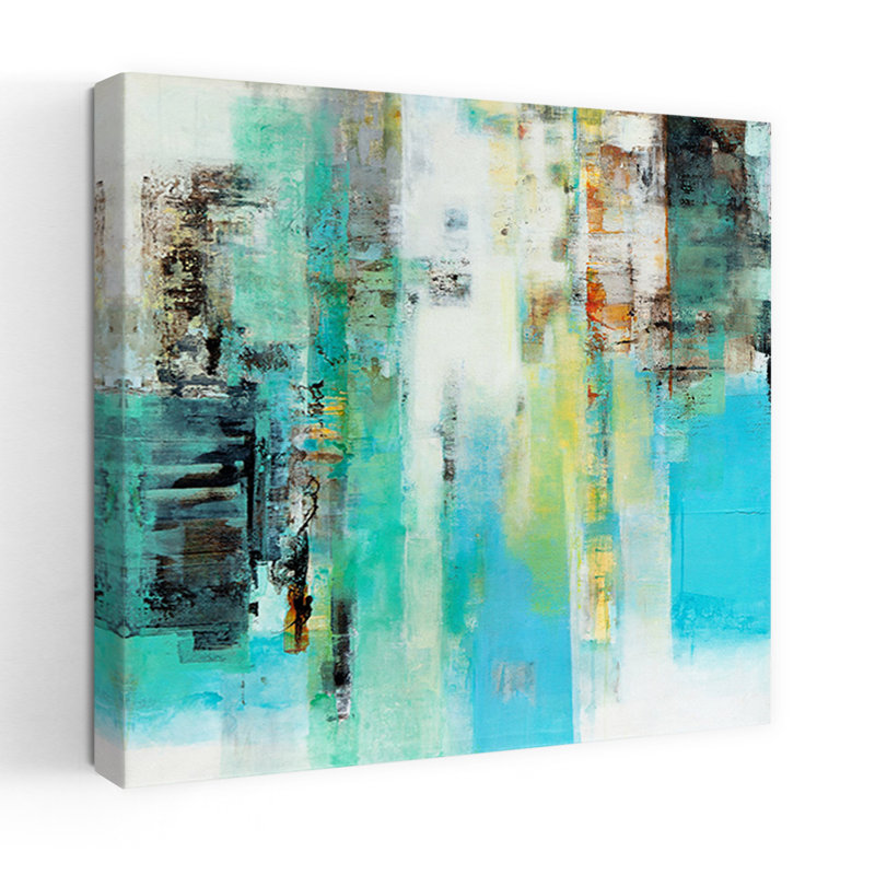Série Caminos 22, art abstrait contemporain, H 18 po x l 18 po