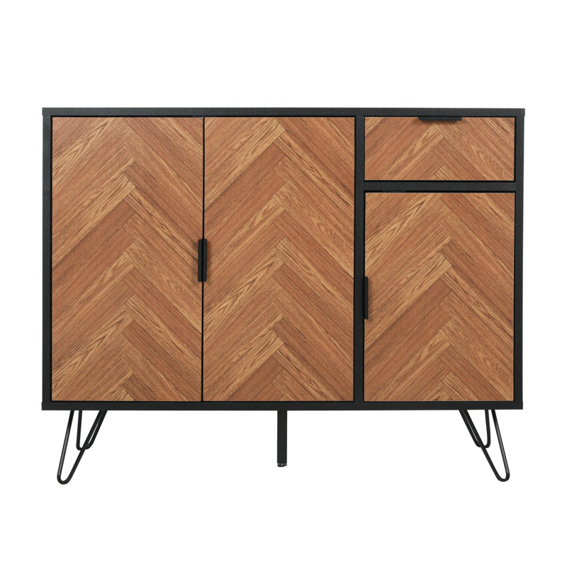 Wiltsie 90cm Sideboard, Black/Wood