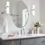  Miroir de salle de bain mural inclinable | Cadre pivotant réglable en acier inoxydable-704742558-704742552