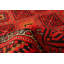 Tapis de couloir en laine de style noué à la main des années 1980 de conception unique 4 pi 11 po x 9 pi 11 po Tapis décoratif rouge