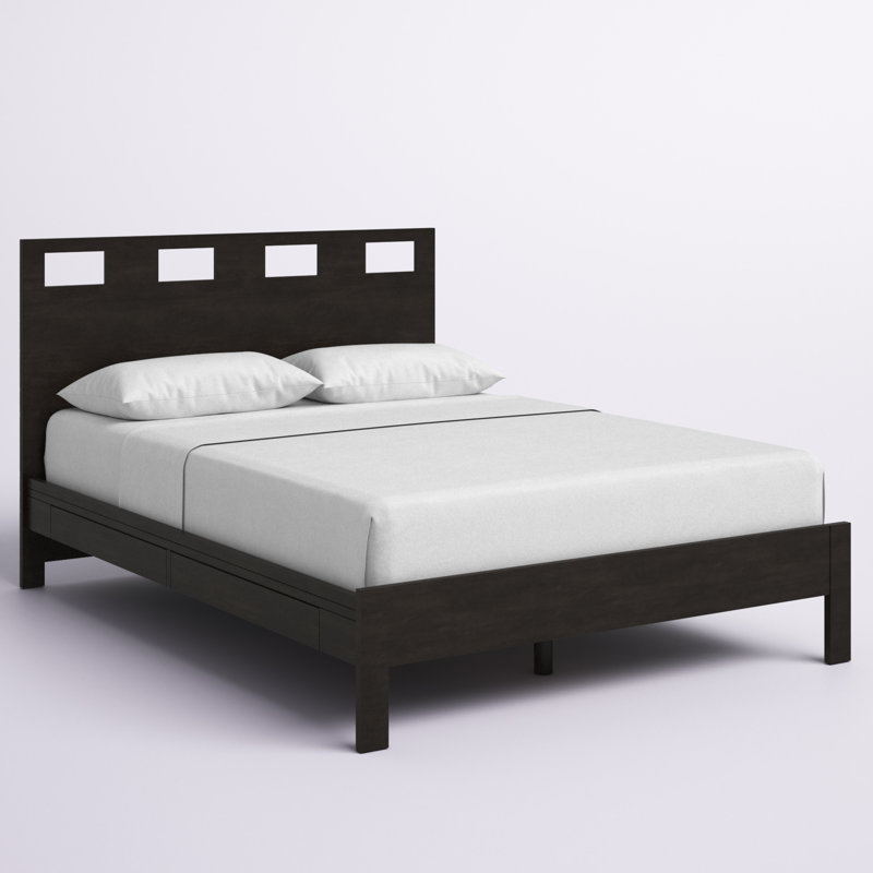 Dornhof Solid Wood Slat Storage Bed, Queen