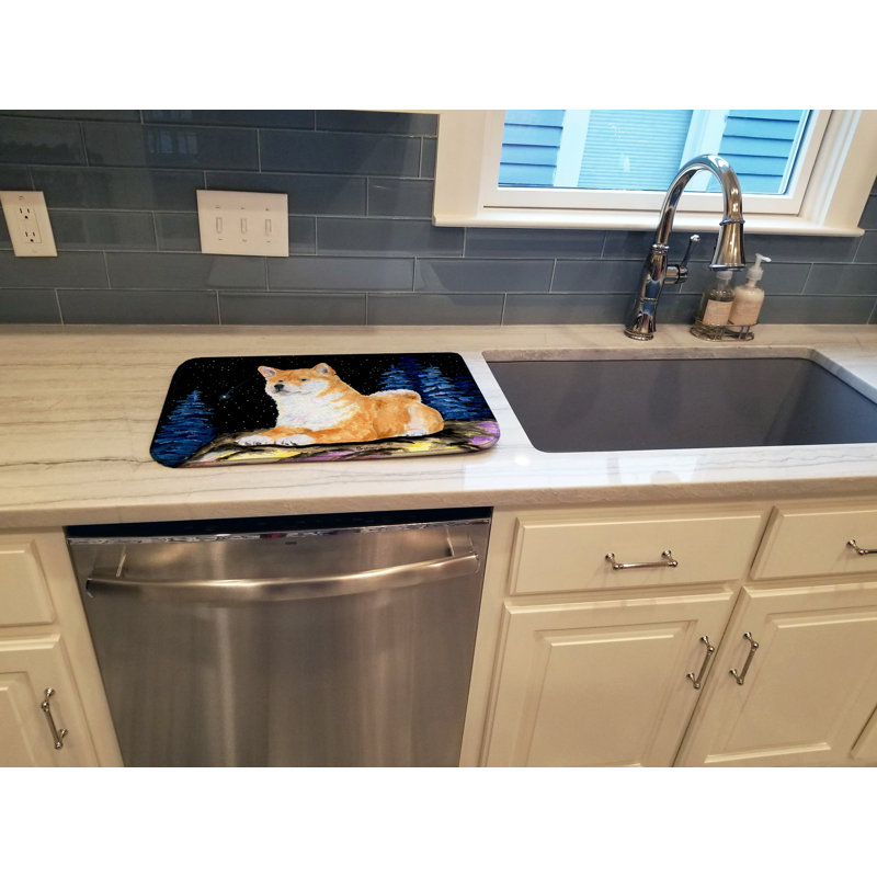 Tapis de séchage shiba starry night shiba