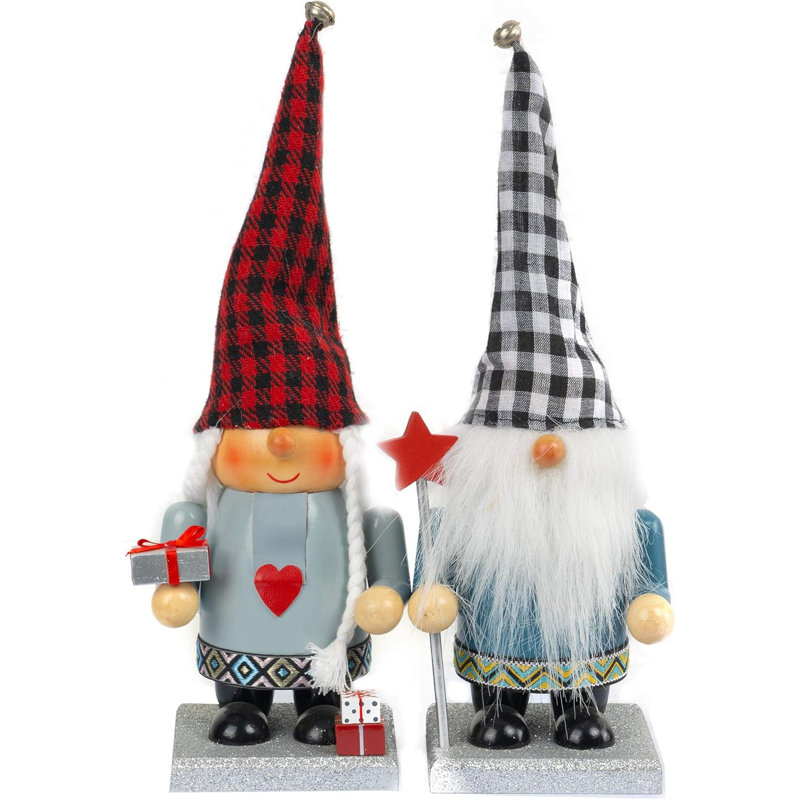 2 Set Gnome Christmas Decorative Nutcracker