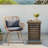 C Shaped Solid Wood End Table-479994520