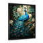 Zellie Teal Peacock - monochrome, art mural paon-192523277-192523268-151568036