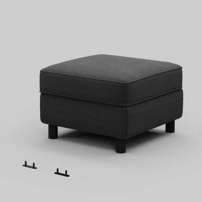 Single Modular Sofa Ottoman With Storage by Belffin