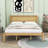 Citarelli Wood Platform Bed with Headboard-1948500528