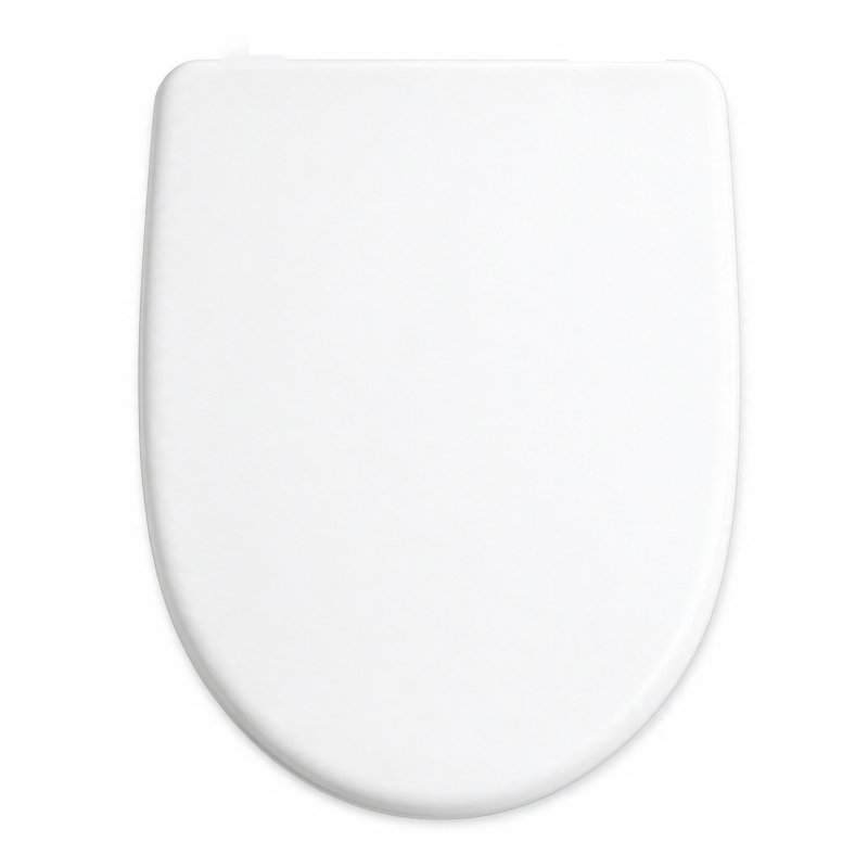 White Elongated Soft Close PP Toilet Seat, Quick Release, Fits Most Elongated Toilets
