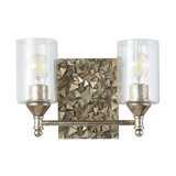 Mosaic 2-Light Vanity Light In Gold