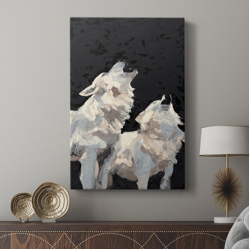 Midnight Wolves - galerie Cavas sur mesure, H 27 po x l 18 po