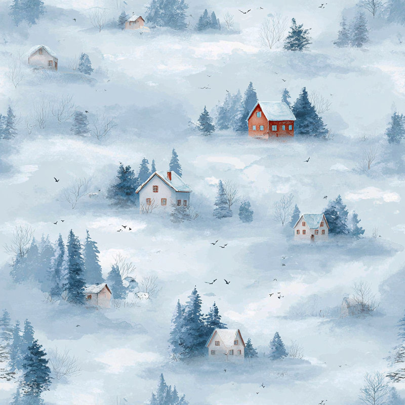 Art mural sur toile Misty, H 12 po x l 12 po