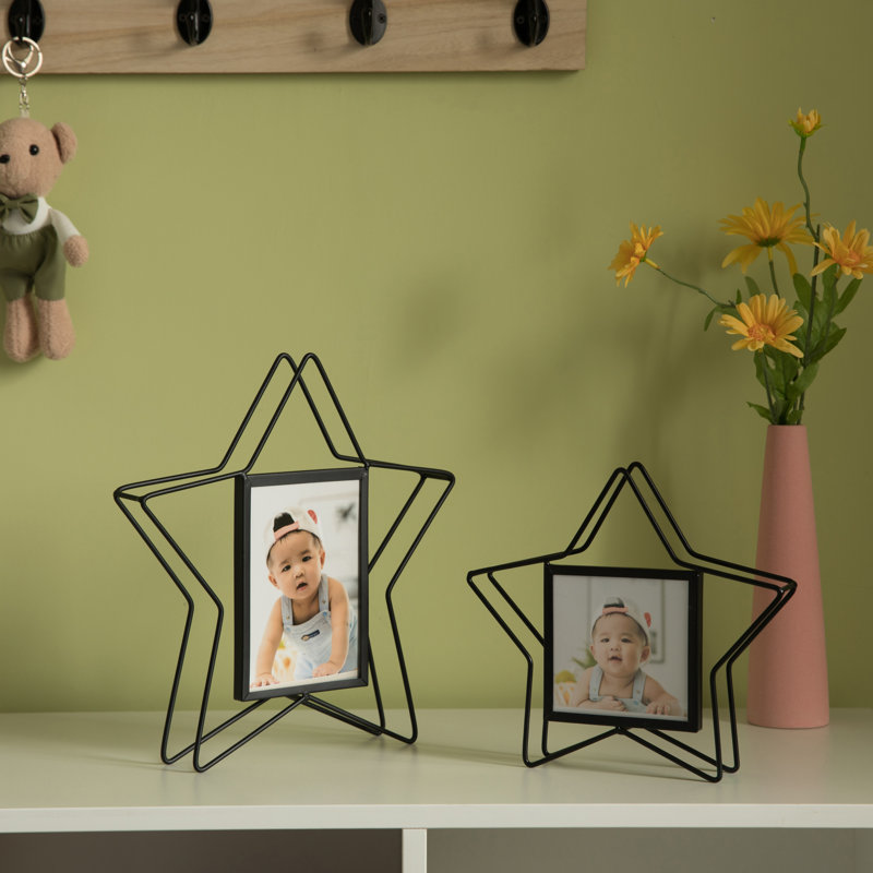 Black Metal Picture Frame, 4" x 6"