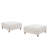Upholstered Beige Square Corduroy Ottoman with Solid Wood Legs, Ottoman Modular Part For Sectional Sofa-1619641488