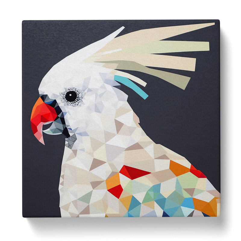 Cockatoo Constructivism No.2 - No Frame Print, 50cm H x 50cm W x 3cm D