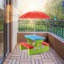 Table et banc de pique-nique pour enfants avec parasol pliant