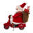 10" Fabriché™ Santa On Scooter