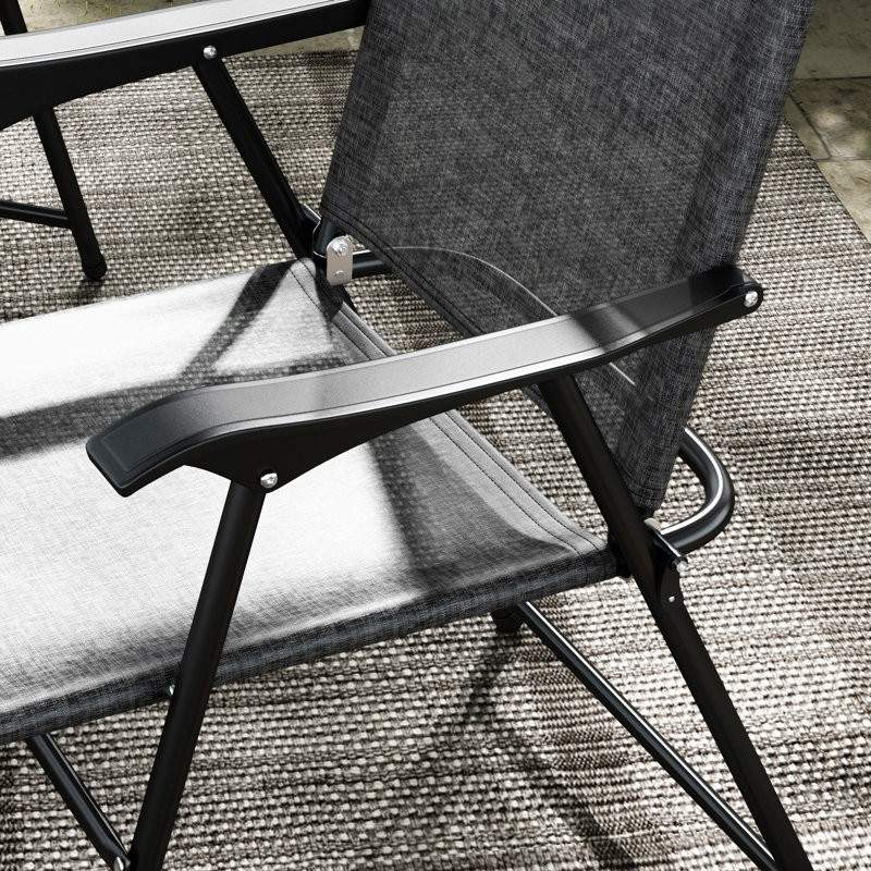 Chaises de patio pliantes Outsunny, Gris