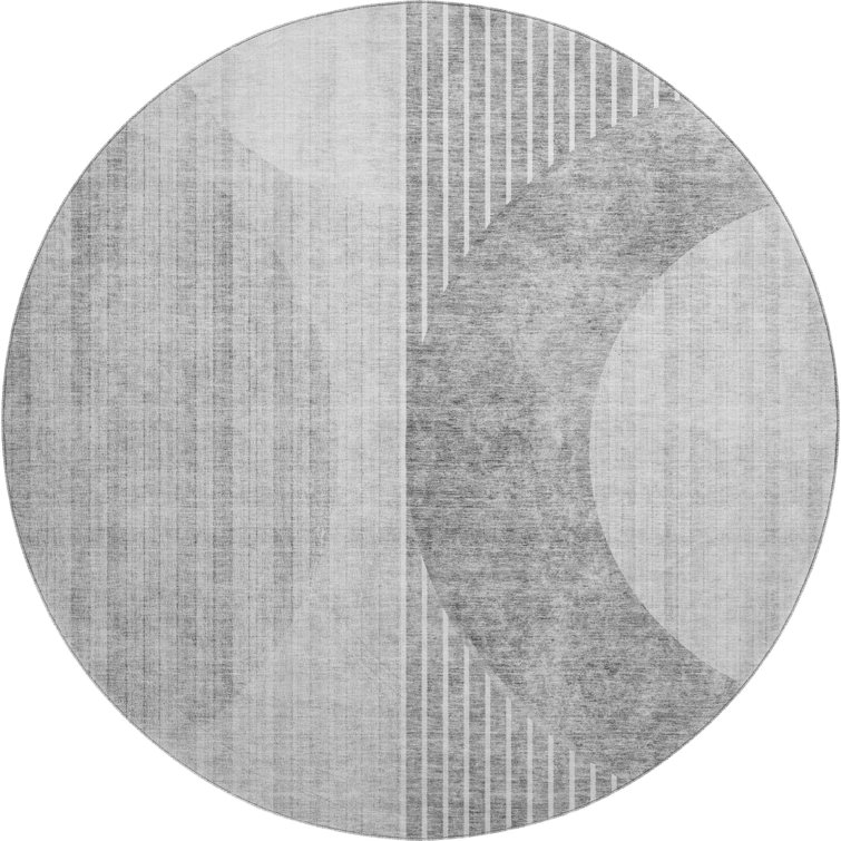 Premium Machine Washable Prisco Gray Rug
