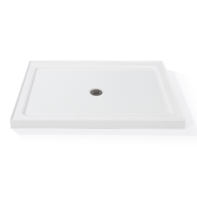 Shower Base 48" L x 32" W / 60" L x 32" W, Premium Shower Pan with 304 Stainless Steel Anti-Clog Drain