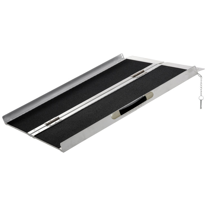 HomCom Metal Foldable Threshold Ramp, 2" H x 29" W x 36.5" L