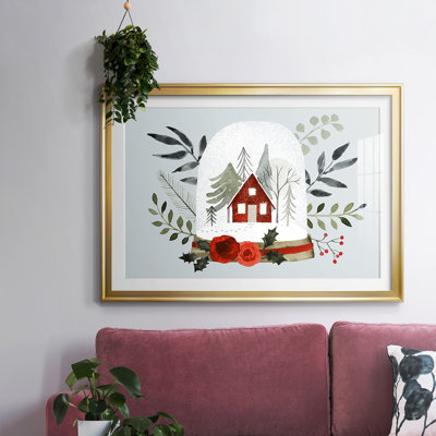 Snow Globe Village Collection A, reproduction d'art sur papier