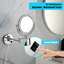 Miroir de maquillage mural grossissant à double face à DEL 8 pouces 8 po-987709269
